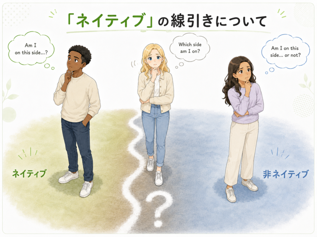 「ネイティブ」の線引きについて